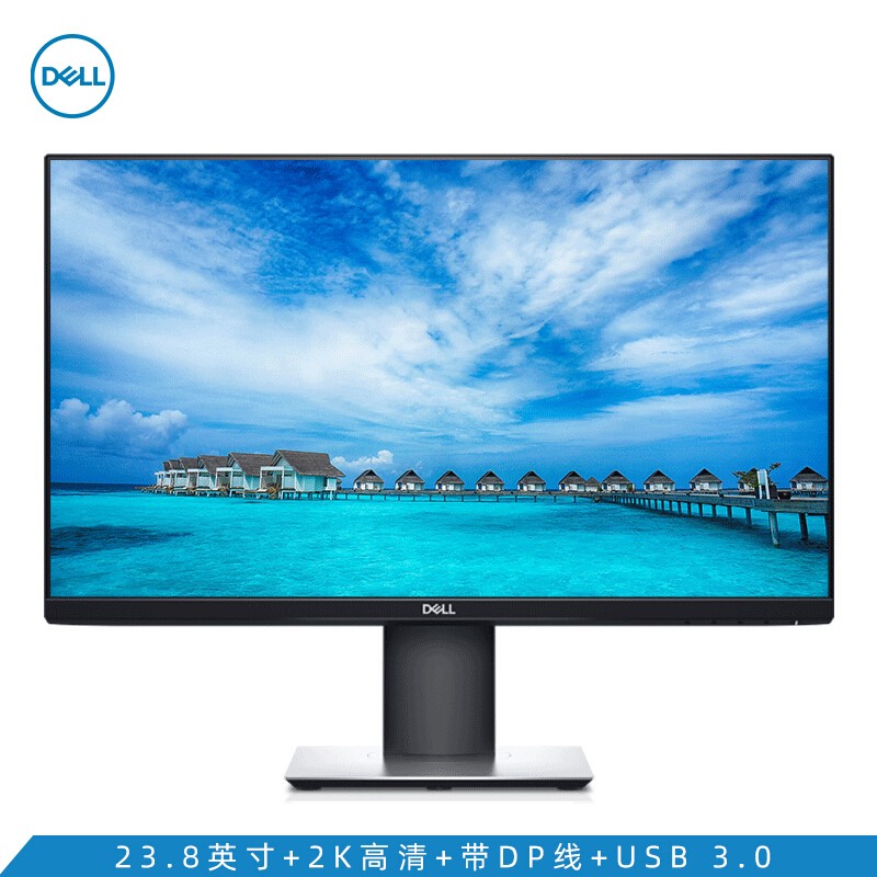 戴爾（DELL）P2421D 24英寸全高清IPS旋轉(zhuǎn)升降低藍(lán)光不閃屏99%sRGB帶USB 3.0+HDMI+DVI個(gè)人商務(wù) 電腦顯示器