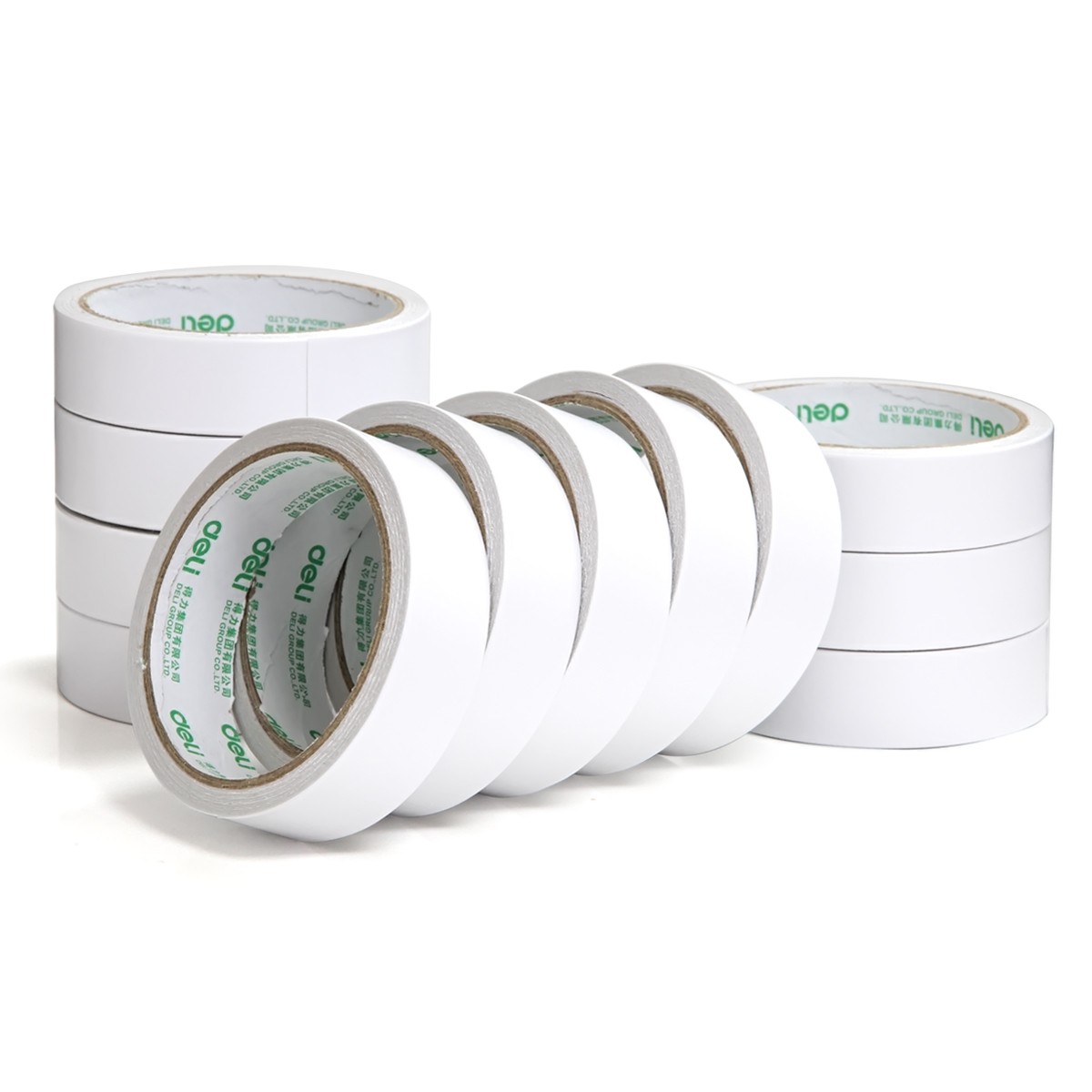 得力(deli)高粘性棉紙雙面膠帶