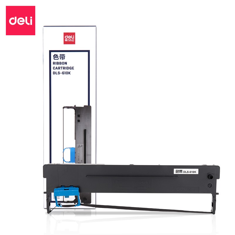 得力(deli) DLS-610K 大容量針式打印機(jī)黑色色帶 16米帶芯(適用DB-618K,DB-610K,DB-615K,DL-910K,DL-920K)