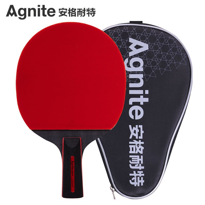 安格耐特（Agnite）乒乓球直拍單拍五星 弧圈快攻反膠乒乓球拍F2325單塊裝