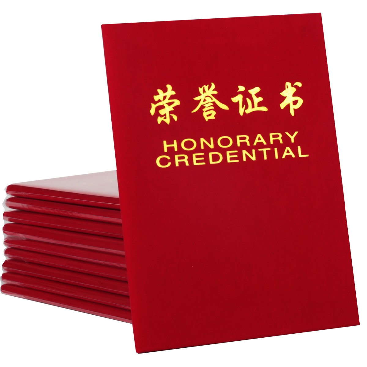 得力(deli)10本6K絨面榮譽證書附帶內(nèi)芯