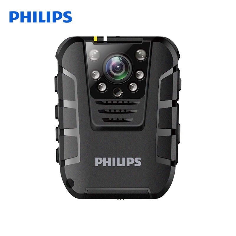 飛利浦（PHILIPS）VTR8100 執(zhí)法取證 便攜音視頻 執(zhí)法記錄儀 1080P高清紅外夜視攝像機 錄音筆 拍照 一體機