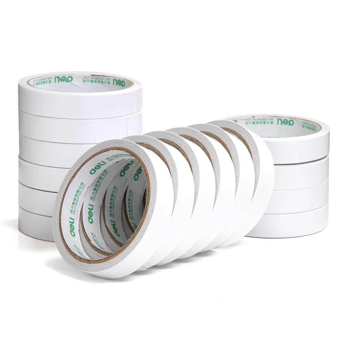 得力(deli)高粘性棉紙雙面膠帶
