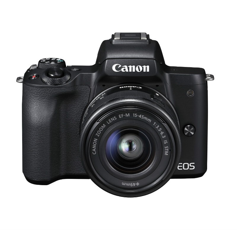 佳能（Canon）EOS M50 微單相機 數(shù)碼相機 微單套機 黑色（15-45 微單鏡頭）Vlog相機 4K 視頻拍攝