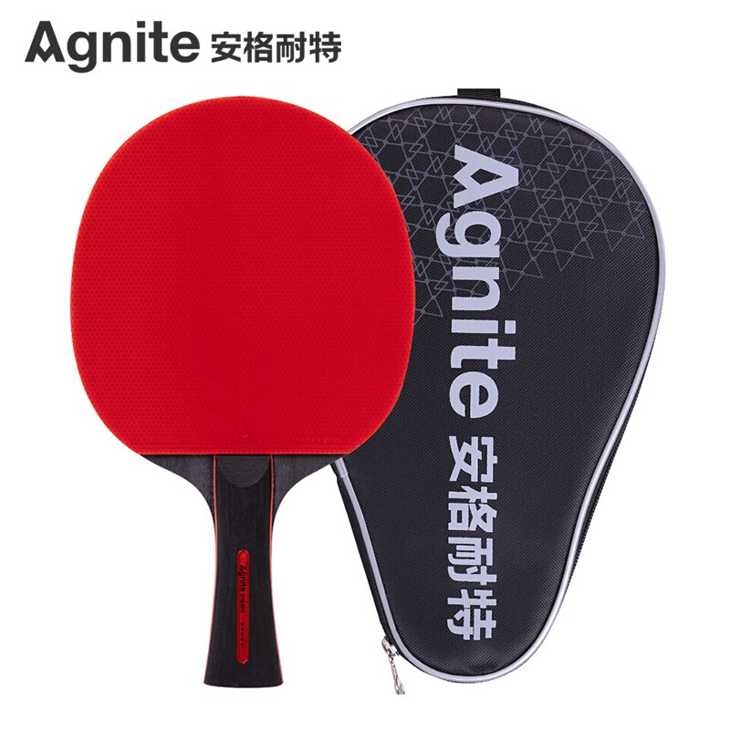 安格耐特（Agnite）五星乒乓球單拍快攻 雙面反膠橫拍單塊裝F2315