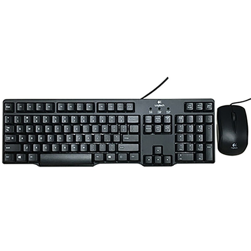 羅技（Logitech）MK100 2代 經(jīng)典鍵鼠套裝 鼠標(biāo)鍵盤套裝 黑色
