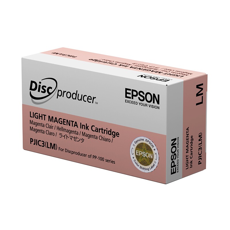 愛普生（EPSON）C13S020449  PJIC3 淡洋紅色墨盒(適用PP-100III/100N/50II系列光盤印刷刻錄機(jī))
