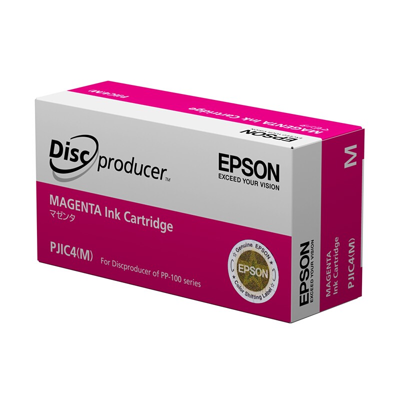 愛普生（EPSON）C13S020450  PJIC4 洋紅色墨盒(適用PP-100III/100N/50II系列光盤印刷刻錄機(jī))