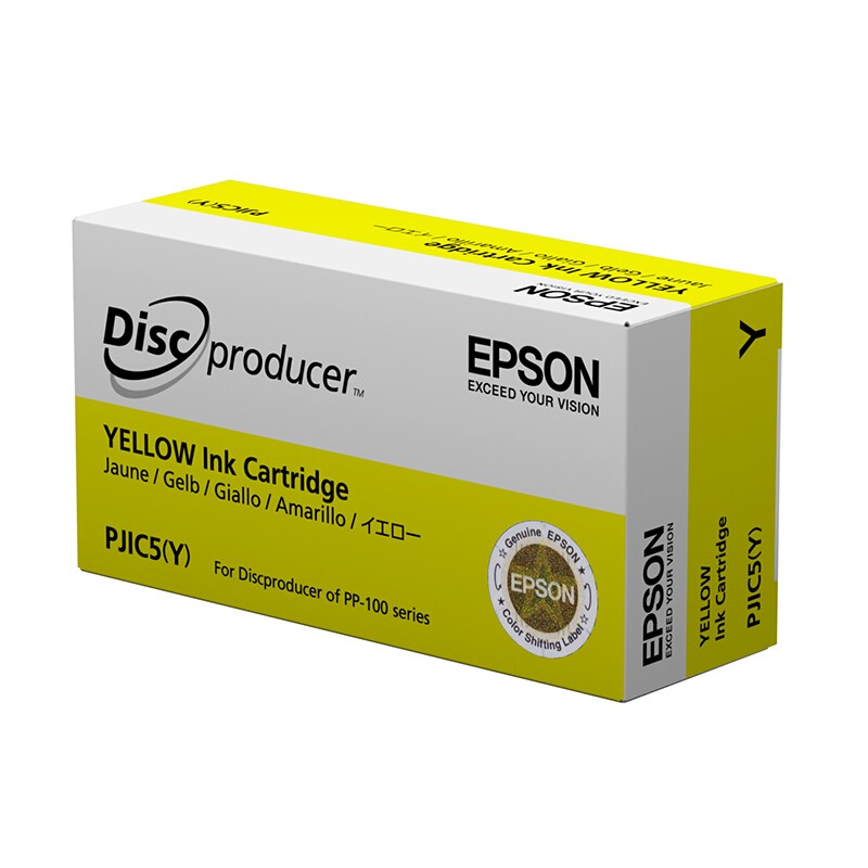 愛普生（EPSON）C13S020451  PJIC5 黃色墨盒(適用PP-100III/100N/50II系列光盤印刷刻錄機(jī))