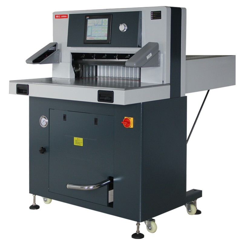 震旦AURORA AC6810S 100mm雙液壓系統(tǒng)切紙機(jī)A3幅面大臺(tái)面10英寸觸屏 標(biāo)書文件裁紙機(jī)書籍檔案修邊切紙刀
