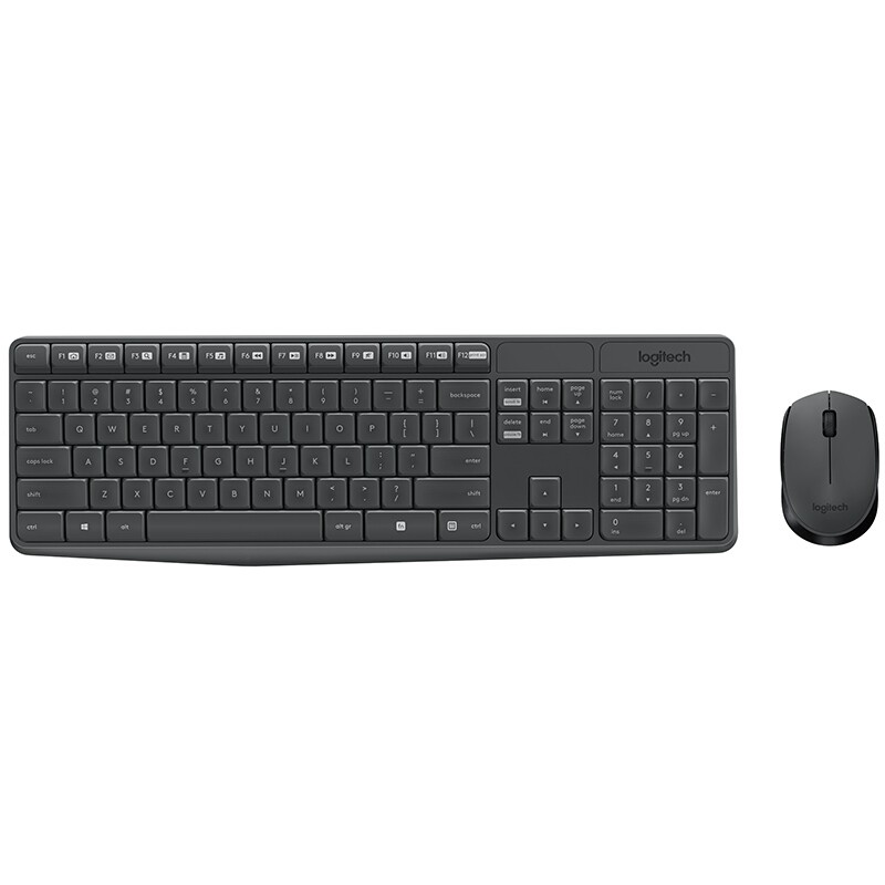 羅技（Logitech）MK235 無線鍵鼠套裝 無線鼠標(biāo)無線鍵盤套裝