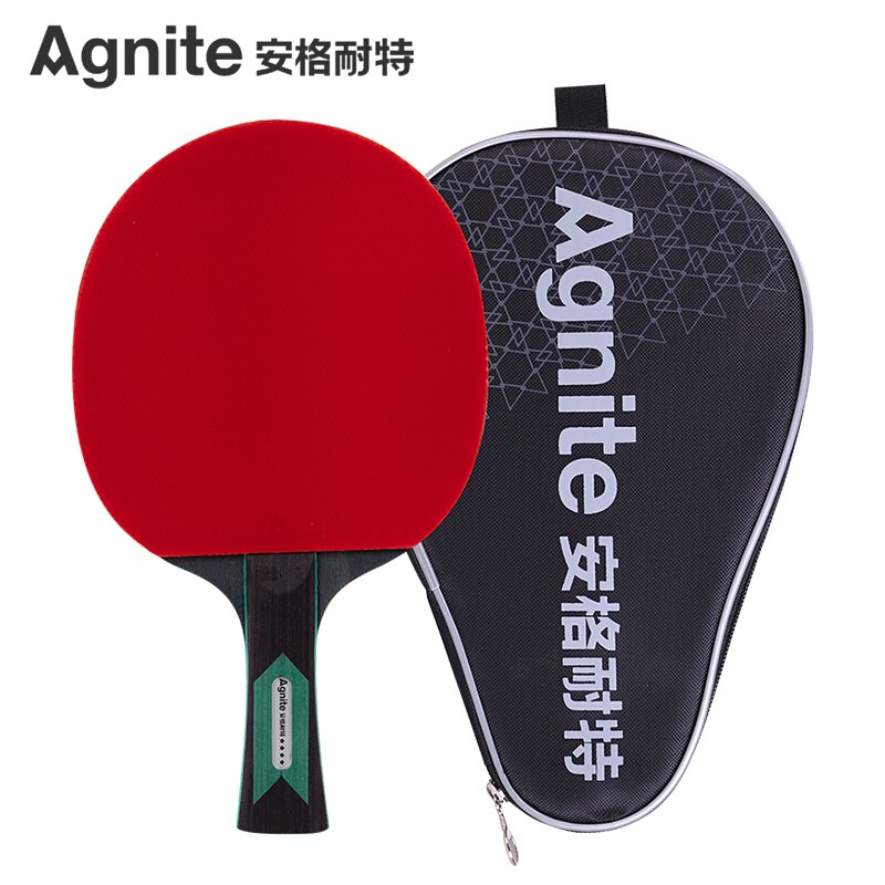 安格耐特（Agnite）四星單拍乒乓球橫拍 雙面反膠乒乓球拍F2314單拍