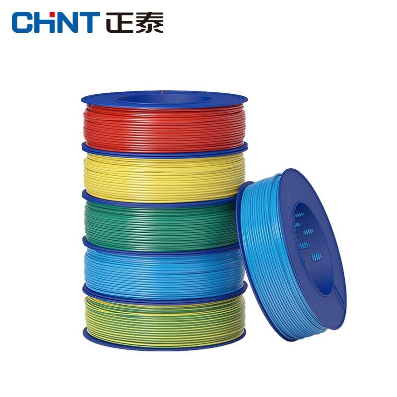 正泰(CHNT) ZR-BV 電線電纜 阻燃2.5平方 藍(lán)色單芯單股零線 國標(biāo)銅芯硬線 家裝照明插座用線100米