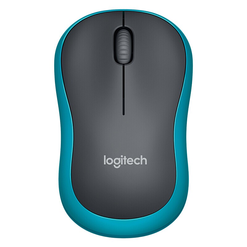 羅技（Logitech）M185 鼠標(biāo) 無(wú)線鼠標(biāo) 辦公鼠標(biāo) 對(duì)稱(chēng)鼠標(biāo) 灰色藍(lán)邊 帶無(wú)線2.4G接收器