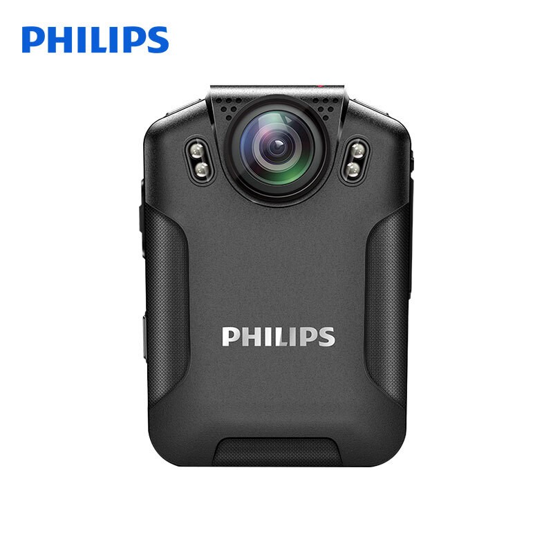 飛利浦（PHILIPS）VTR8101 便攜音視頻 執(zhí)法記錄儀 1080P高清星光夜視錄像機 錄音筆 拍照 一體機+128G