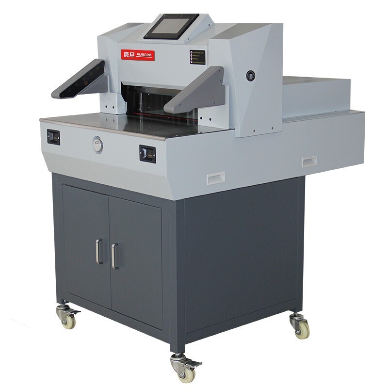 震旦AURORA AC500V9 90mm電動(dòng)程控切紙機(jī)7英寸觸屏A3幅面斜刀 標(biāo)書文件裁紙機(jī)書籍檔案修邊切紙刀