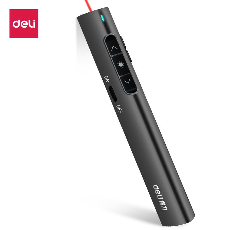 得力（deli）2801 激光投影筆ppt翻頁筆充電遙控筆教學(xué)電子筆教鞭演示器