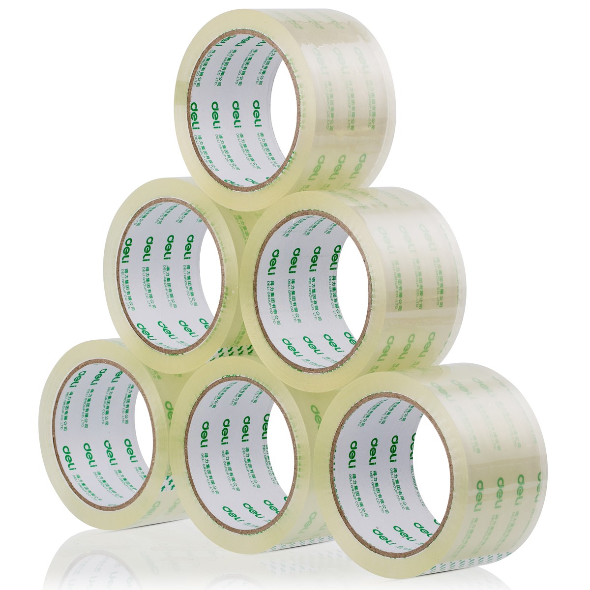 得力(deli)高品質(zhì)高透明封箱膠帶打包膠帶