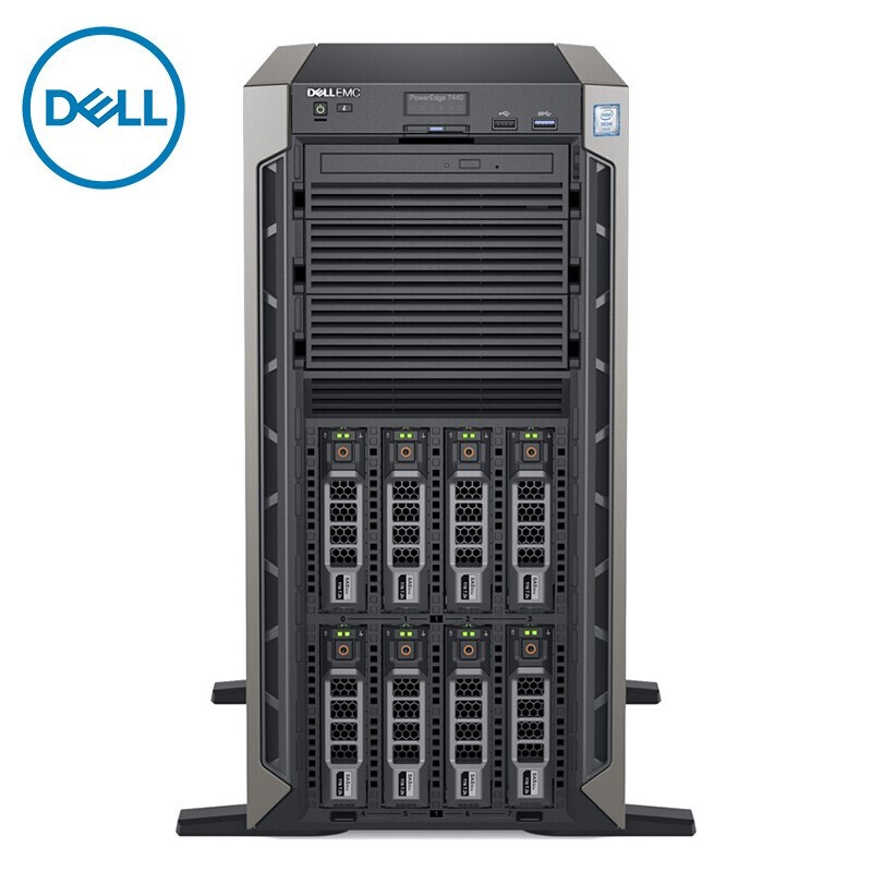 戴爾（DELL）T440塔式服務(wù)器主機(jī) 至強(qiáng)銀牌4210R*2/32G*4/4TSAS+960G固態(tài)/H330/750W單電/三年質(zhì)保/K