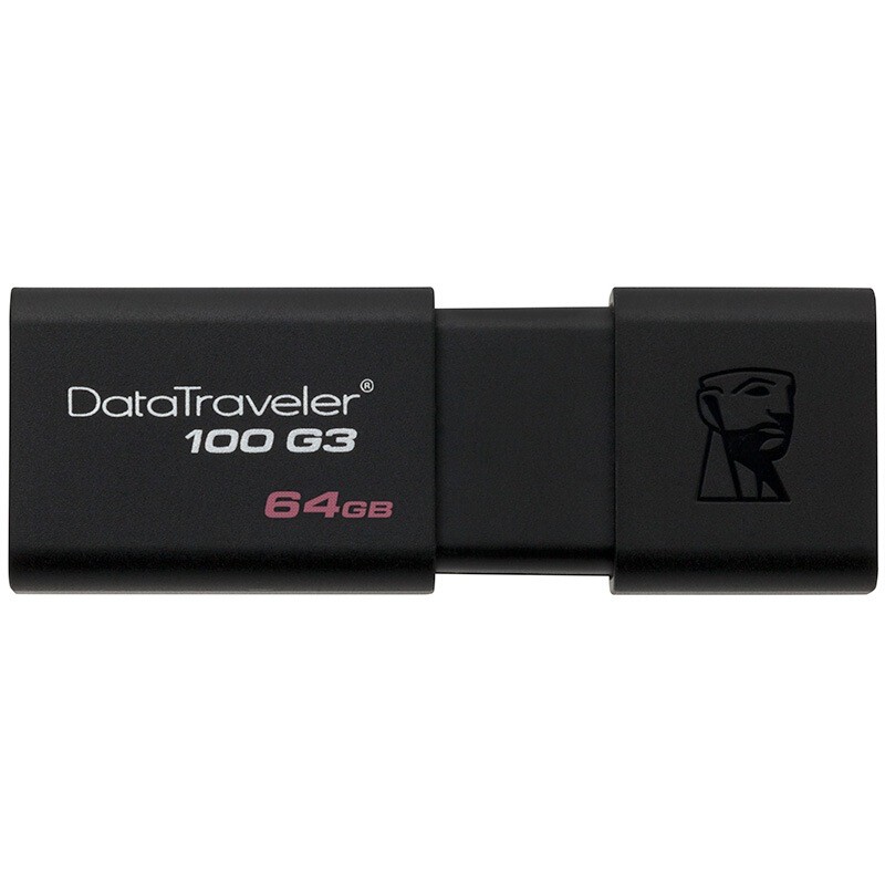 金士頓（Kingston）G3 64GB USB3.0 U盤(pán) 黑色
