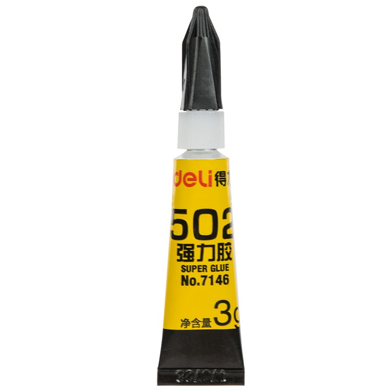 得力（deli）7146 502強力膠 3g (瓶)
