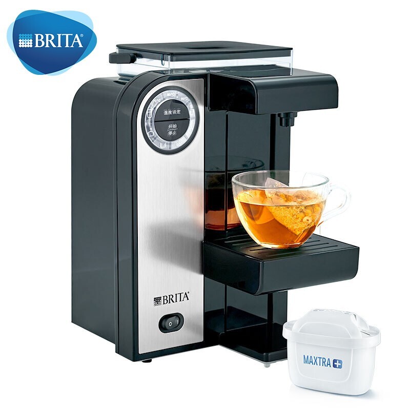 碧然德（BRITA）過濾凈水器 家用濾水壺 凈水壺 FB2 D-BS 調(diào)溫凈水吧 電熱過濾凈水壺 2L（黑）