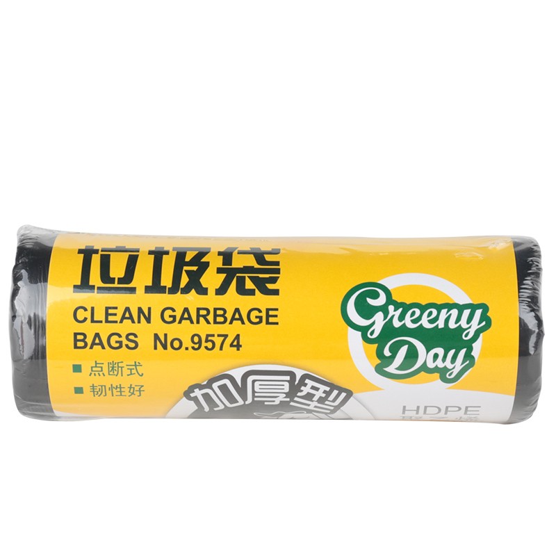 得力（deli）9574 垃圾袋 加厚垃圾袋 廚房衛(wèi)生間家用塑料袋 50*60cm/30只 5卷裝