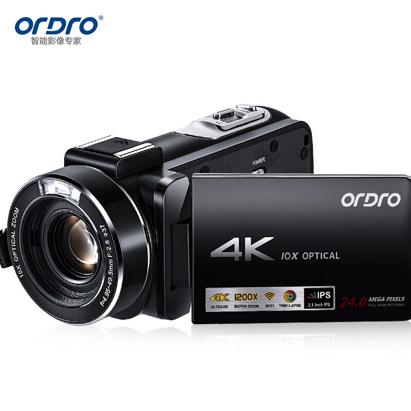 歐達（ORDRO）AC7 4K直播攝像機數(shù)碼高清dv錄像機
