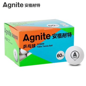 安格耐特F2390W乒乓球(白色)(60個/桶)