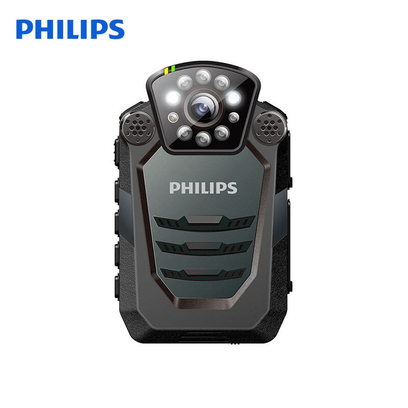 飛利浦（PHILIPS）VTR8200 執(zhí)法取證 便攜音視頻 執(zhí)法記錄儀 1296P高清紅外廣角夜視攝像機 錄音 拍照一體機