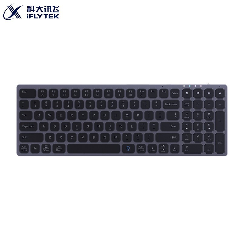 科大訊飛 K710 智能鍵盤 無線藍(lán)牙鍵盤 語音輸入控制鍵盤 支持離線輸入 多系統(tǒng)兼容 鋁合金設(shè)計(jì) 雙區(qū)全尺寸