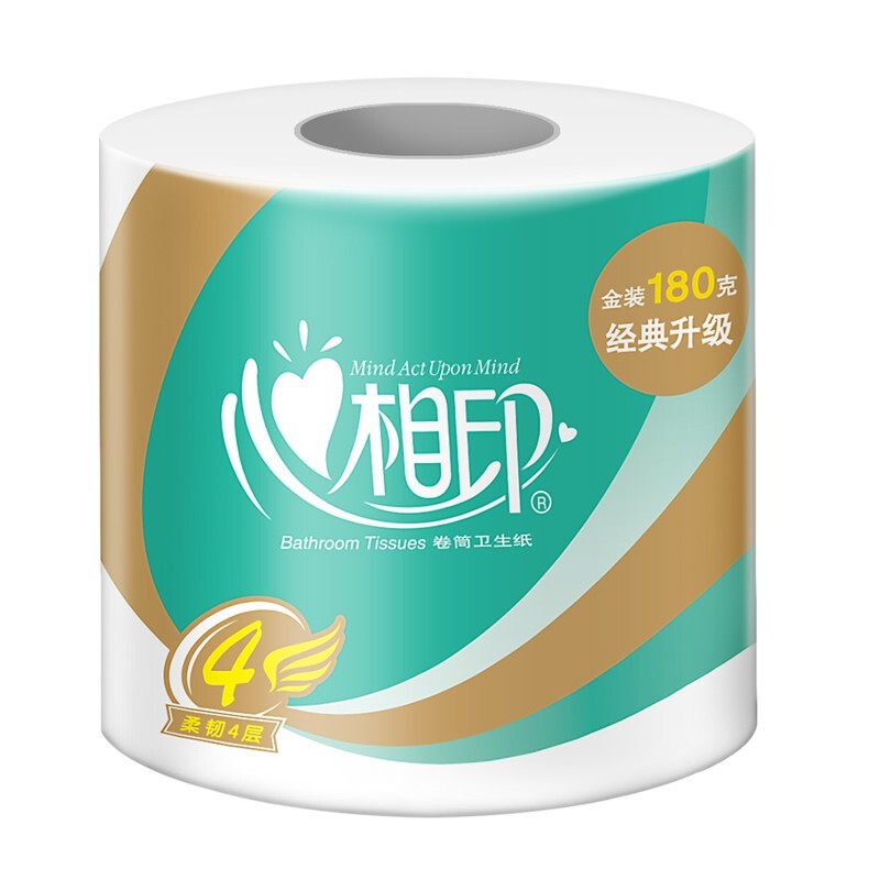 心相印 810 4層 卷紙 心柔系列衛(wèi)生紙巾4層180g*10卷筒紙（單位：提）