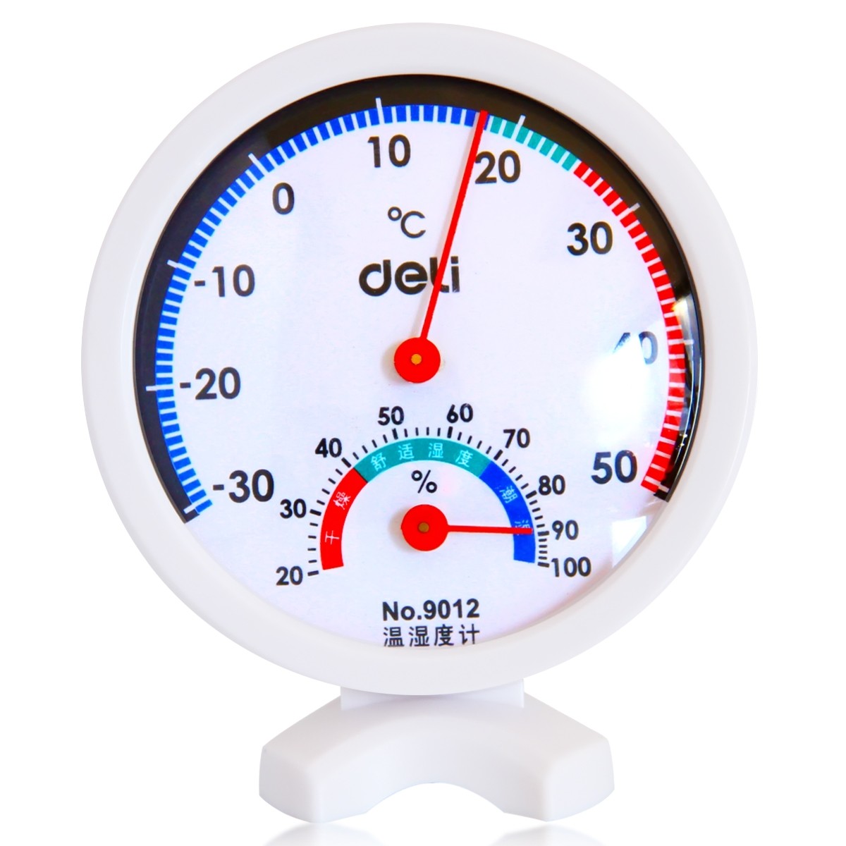 得力（deli） 室內(nèi)外溫濕度計(jì)