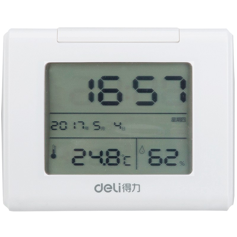得力(deli)大屏幕數(shù)顯多功能電子鬧鐘