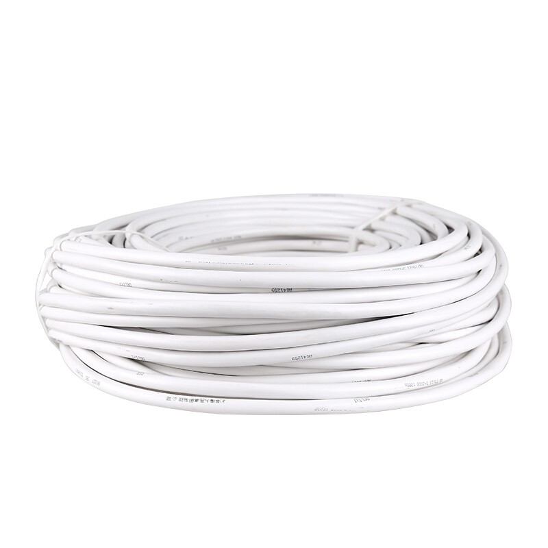 德力西電氣（DELIXI ELECTRIC）DL16011B2011F 電線電纜二芯護(hù)套線軟線1.5/2.5平方電線RVV銅芯國標(biāo)銅線50米白色1.5平方兩芯