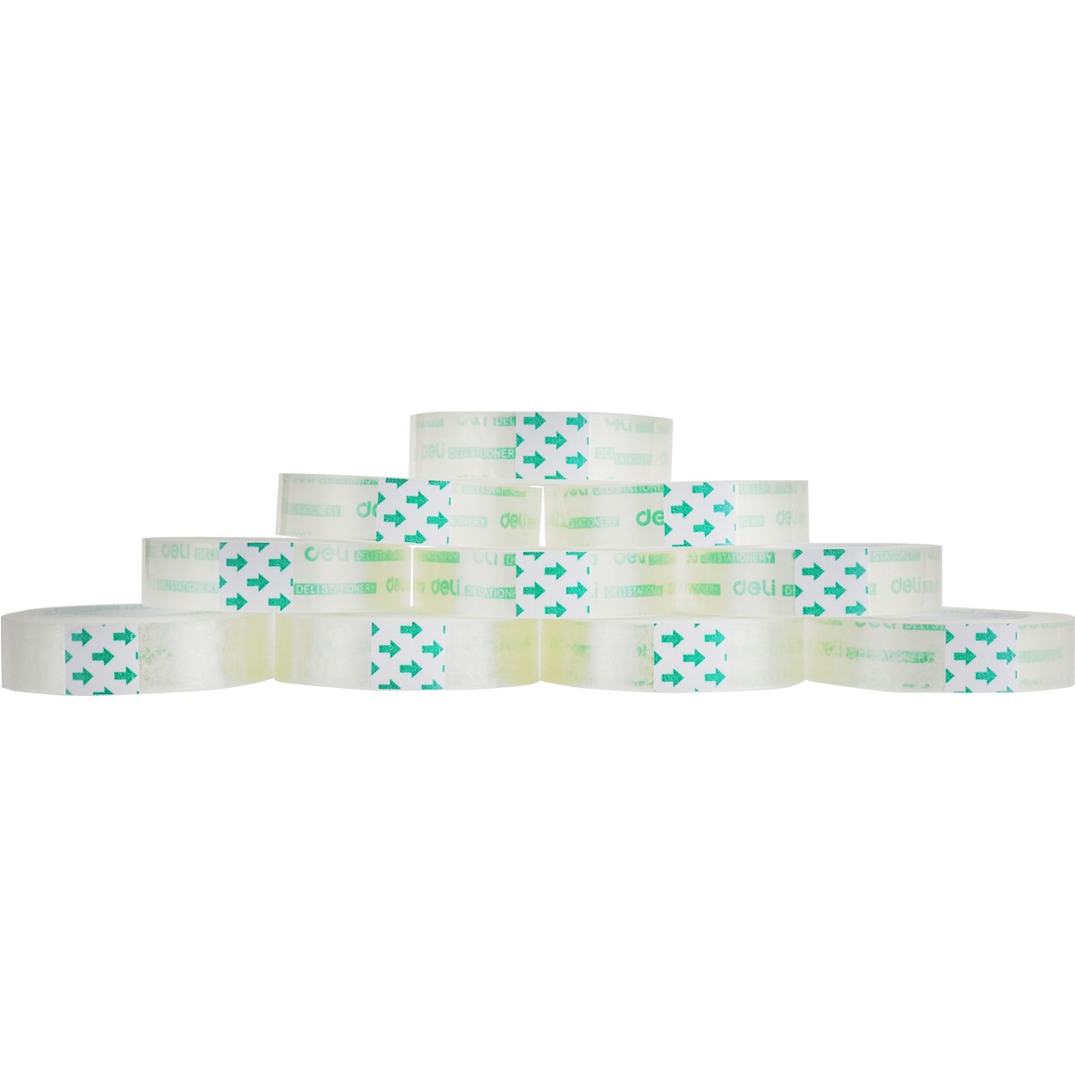 得力（deli） 透明膠帶 迷你高粘性不易斷學(xué)生文具透明小膠紙