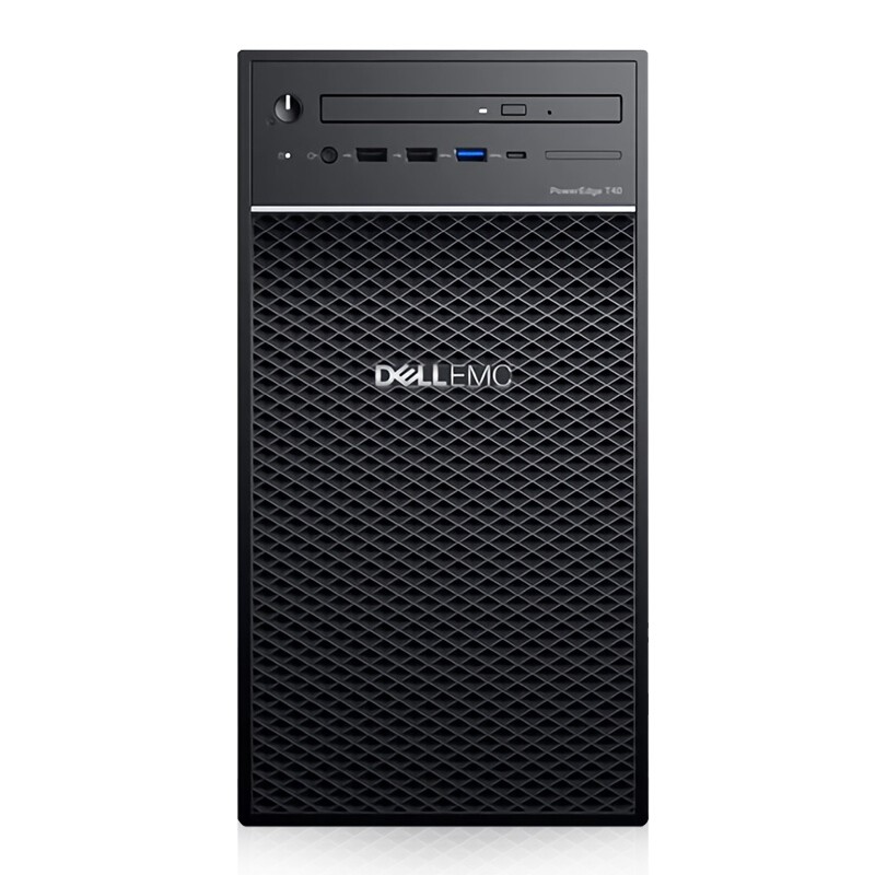 戴爾（DELL）PowerEdge T40 塔式服務(wù)器 至強(qiáng)E-2224G 3.5G 四核 8G內(nèi)存/1TB硬盤/19.5寸顯示器原廠三年聯(lián)保