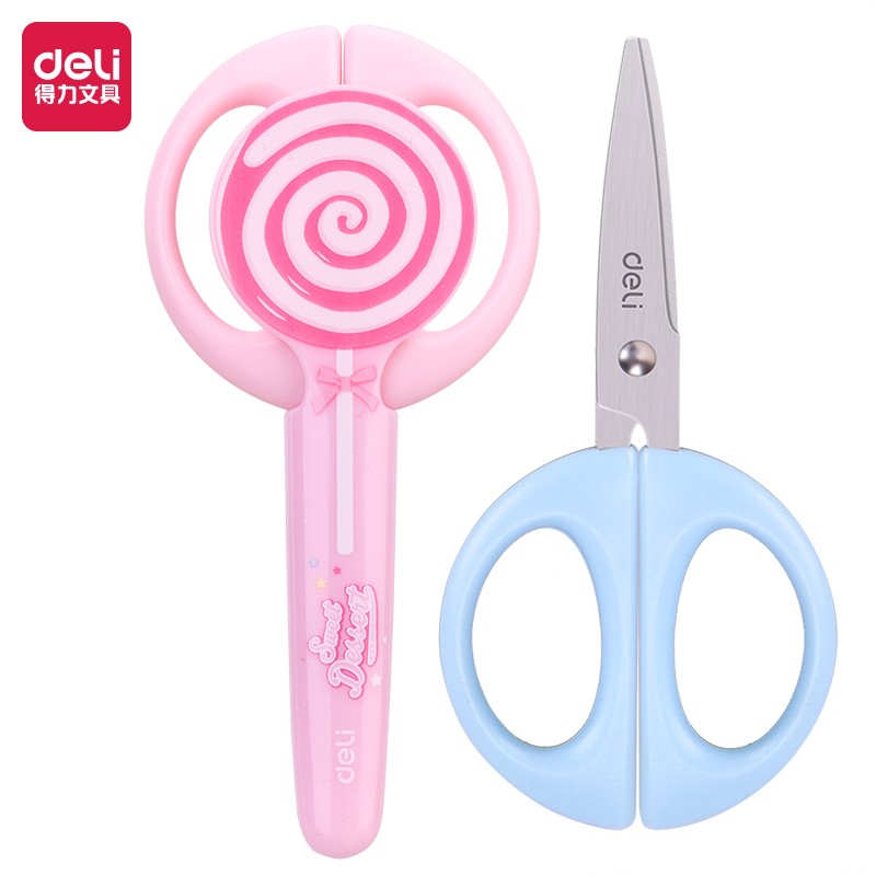 得力（deli） 兒童剪刀塑料幼兒學(xué)生手工剪紙剪子文具剪刀