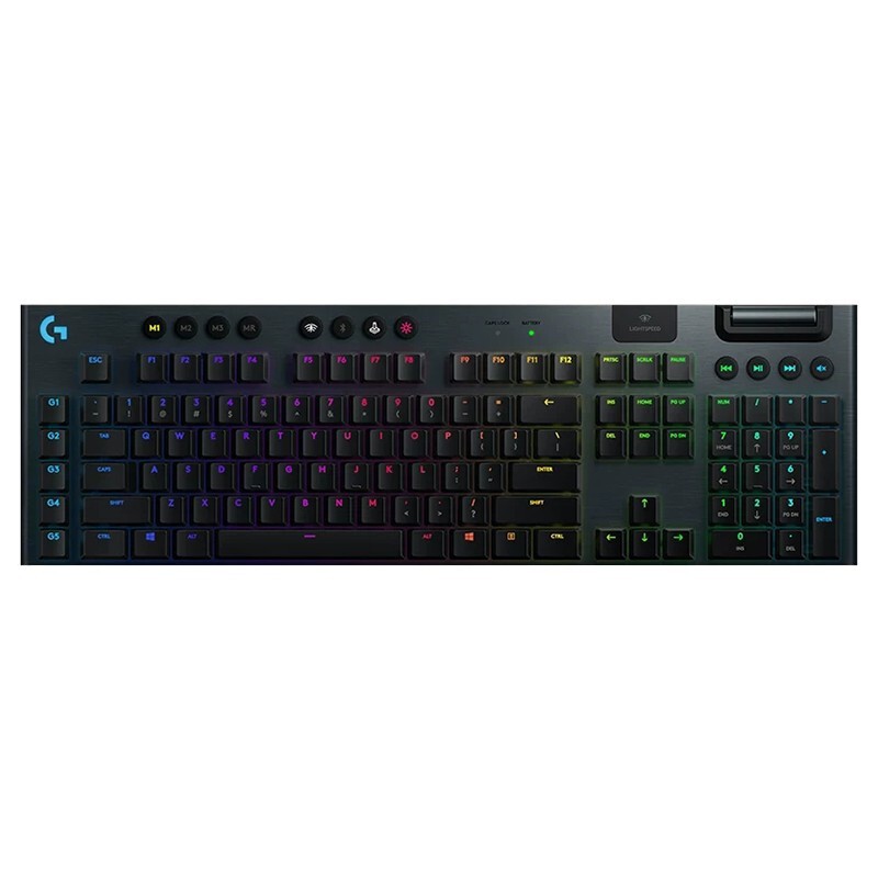 羅技（Logitech） G913 RGB無線機(jī)械游戲鍵盤 矮軸機(jī)械鍵盤 全尺寸背光超薄鍵盤 絕地求生 電腦吃雞 GL-Tactile