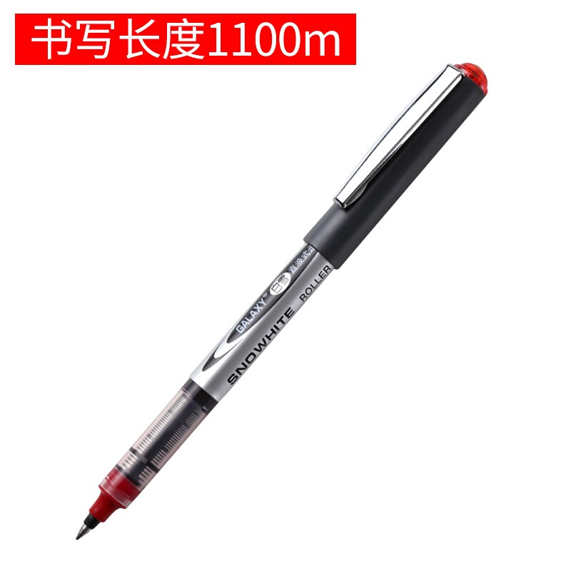 白雪(snowhite) PVR-155 直液式走珠筆 子彈型 巨能寫 0.5mm 紅色 單位：支