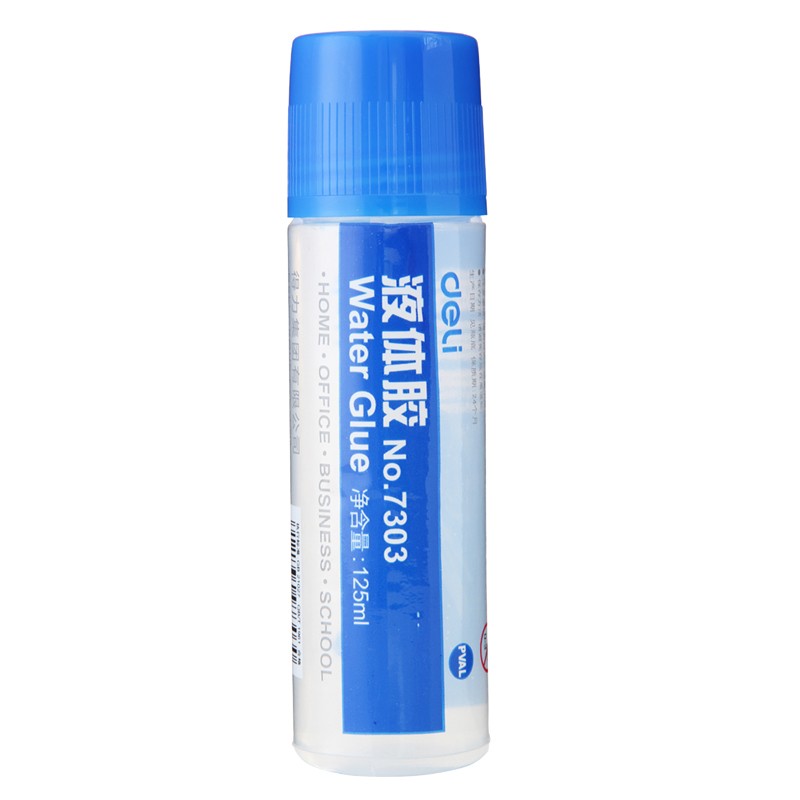得力(deli) 7303 高粘度液體膠 學(xué)習(xí)辦公通用膠水 125ml 12只/盒