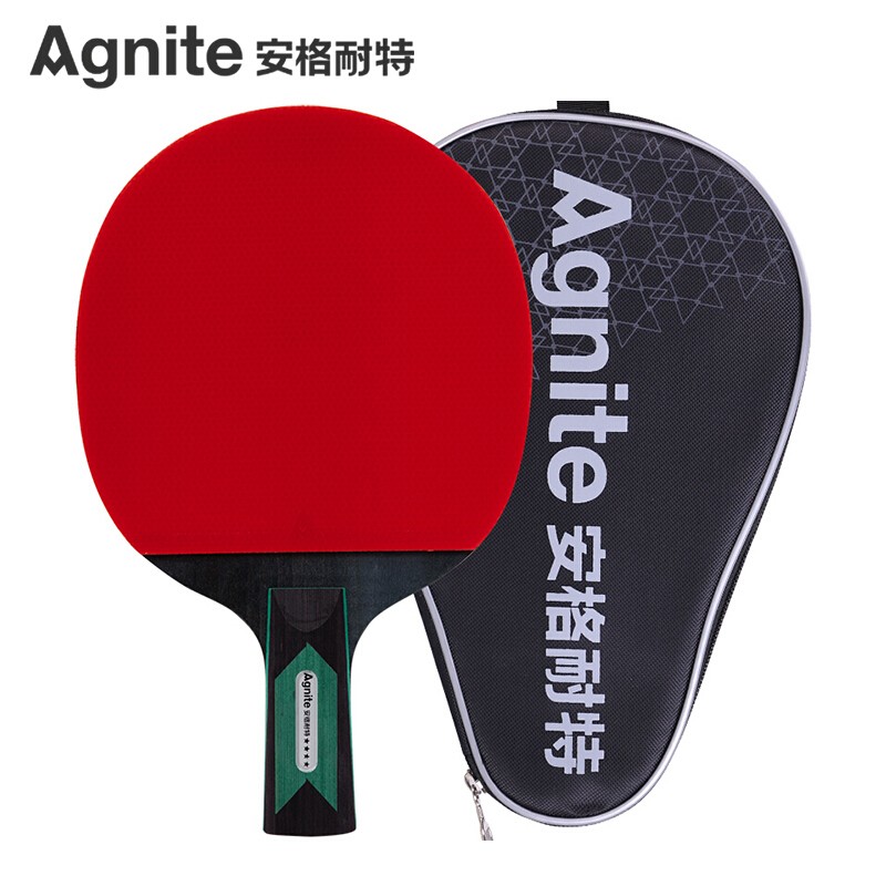 安格耐特（Agnite）四星乒乓球直拍單拍 弧圈快攻F2324單拍裝