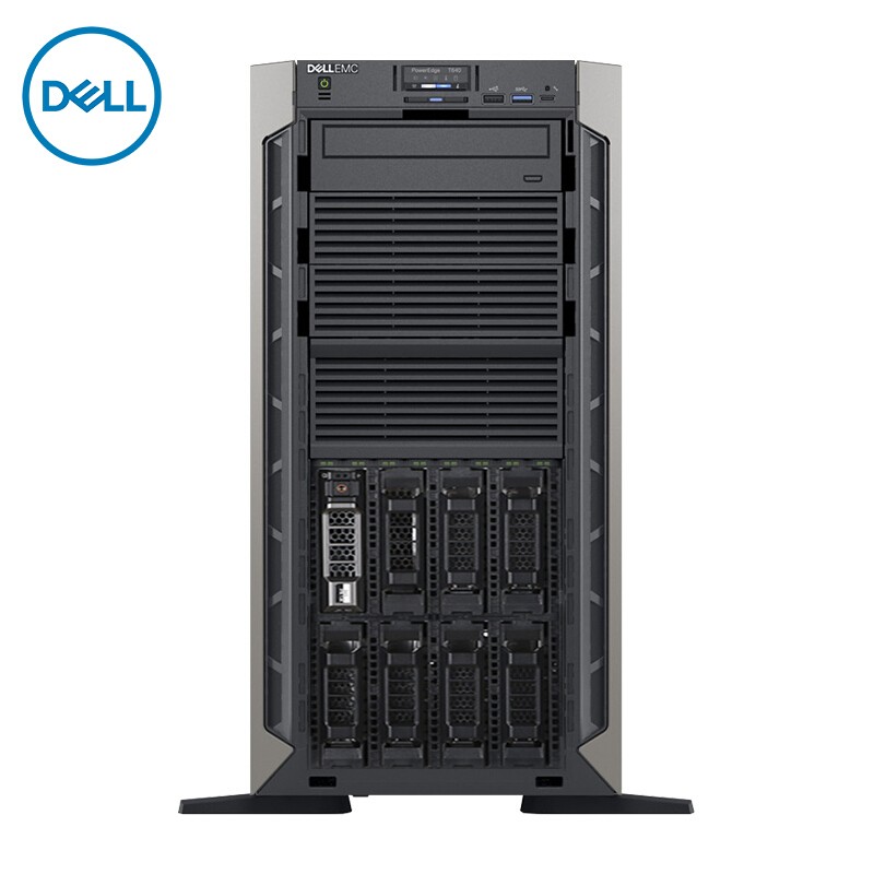 DELL PowerEdge T640 1顆至強(qiáng)銀牌4216處理器, 64G內(nèi)存，機(jī)箱含高達(dá) 16個(gè) 2.5" SAS/ SATA 硬盤位，1塊480GB SSD 2.5英寸熱插拔 硬盤，2塊2.4TB 10K SAS 2.5英寸熱插拔硬盤，H730P（2G)控制器,DVDRW光驅(qū)，雙2400W熱插拔電源,，板載雙端口 10GbE LOM
